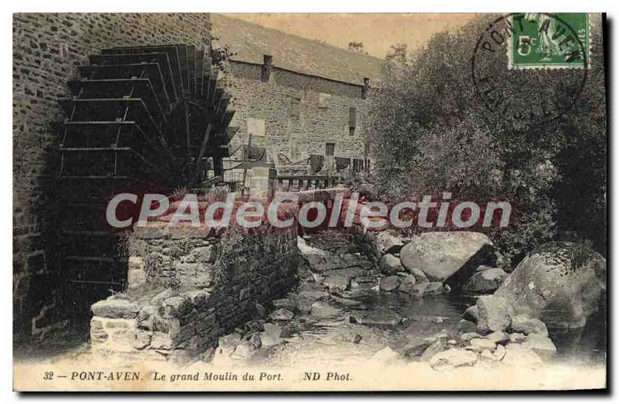 CPA Pont Aven Le Grand Moulin Du Port