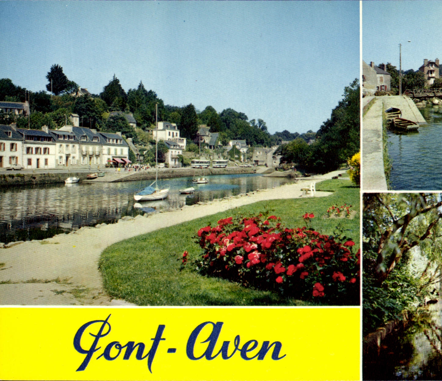 CPSM Pont Aven Les Rives Fleuries