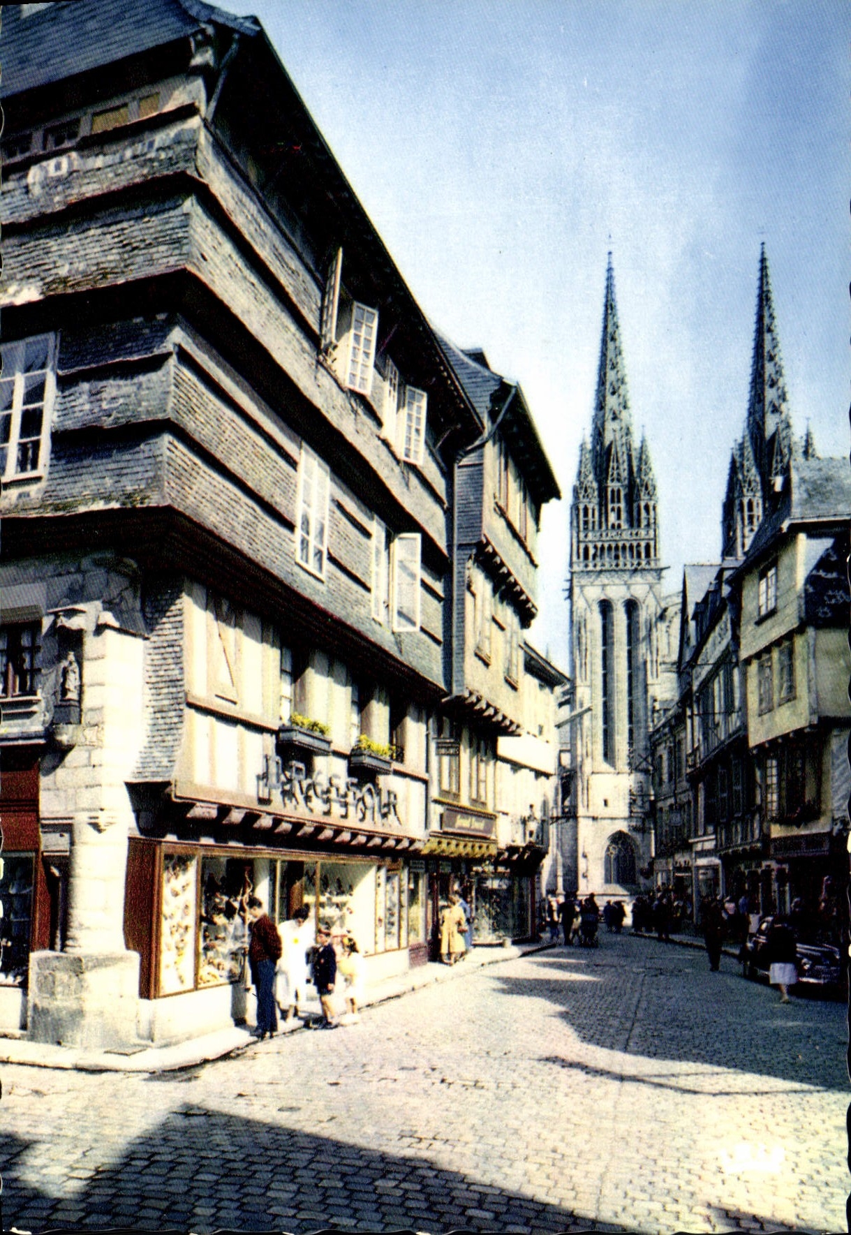 CPSM Quimper Vieilles Maisons De La Rue Kereon