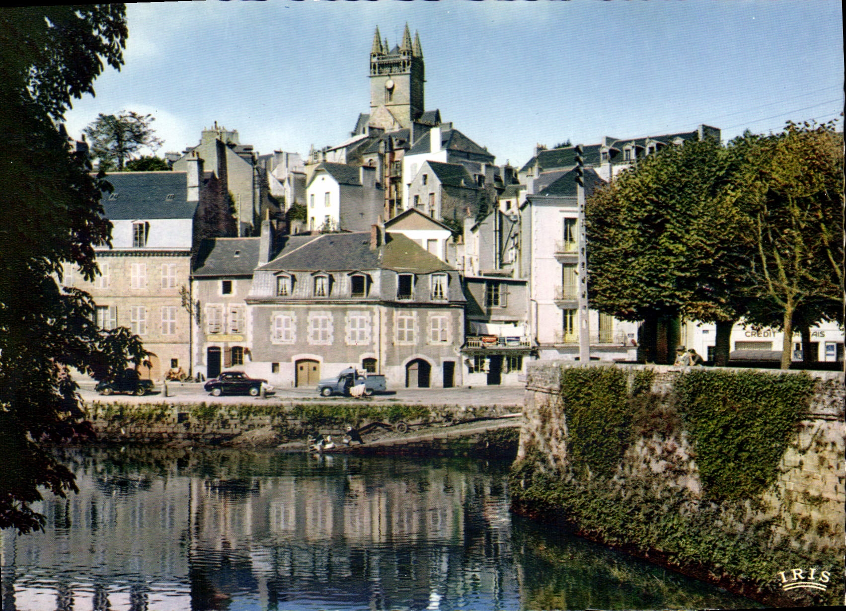 CPSM Quimperlé La Ville Haute Dominee Par I'Eglise St Michel
