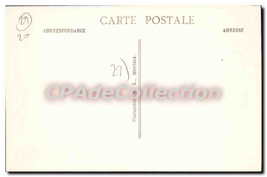 CPA Roscoff Vue Generale Prise De Perharidy — Rückseite