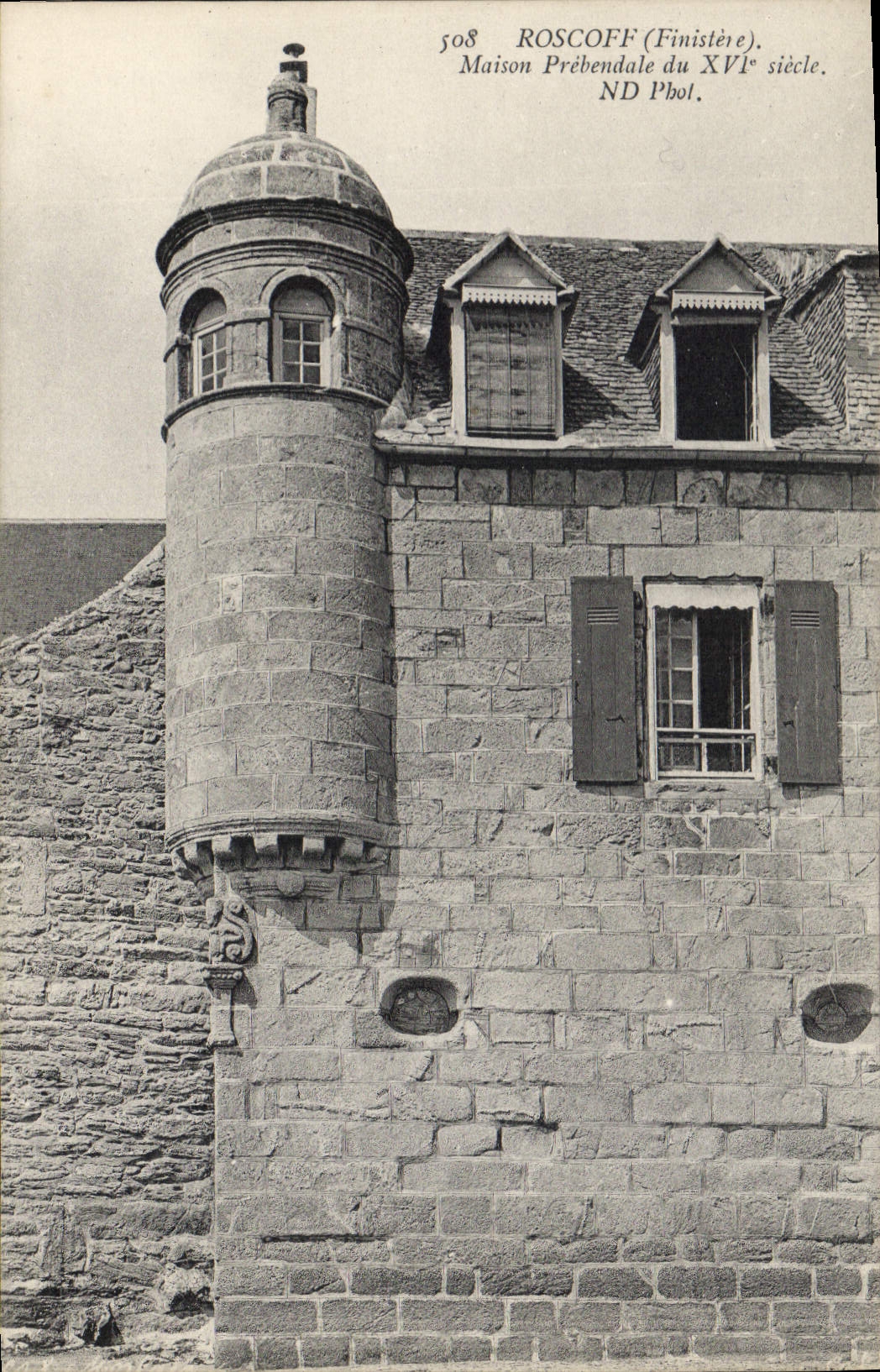 CPA Roscoff Maison Prebendale Du XVIème siècle