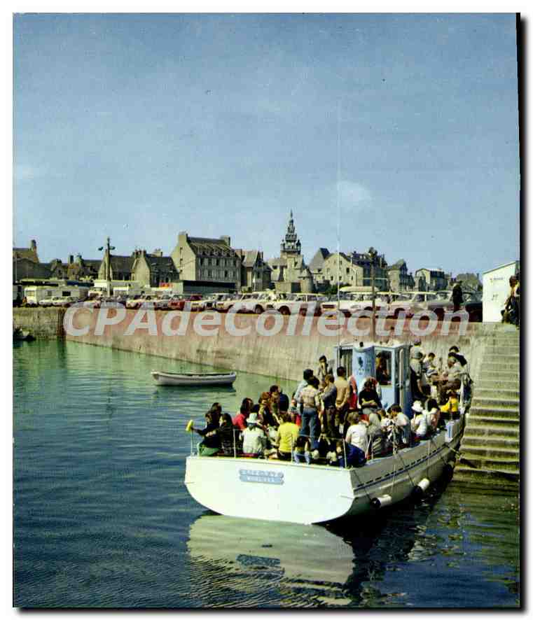 CPSM Roscoff Depart Pour I'Ile De Batz