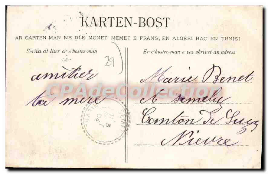 CPA Saint Pol De Leon Vue Generale Prise De La Gare — Rückseite