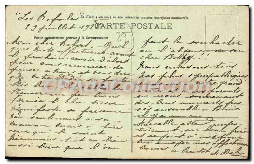 CPA Saint Pol De Leon Dolmen De Caravel — Verso