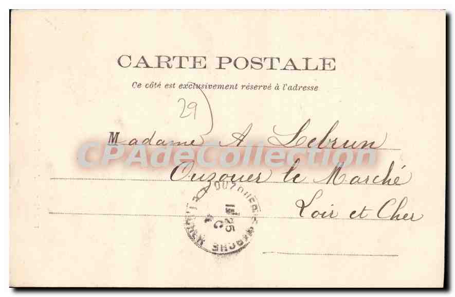 CPA Finistere Jeunes Filles De Pont Aven — Rückseite