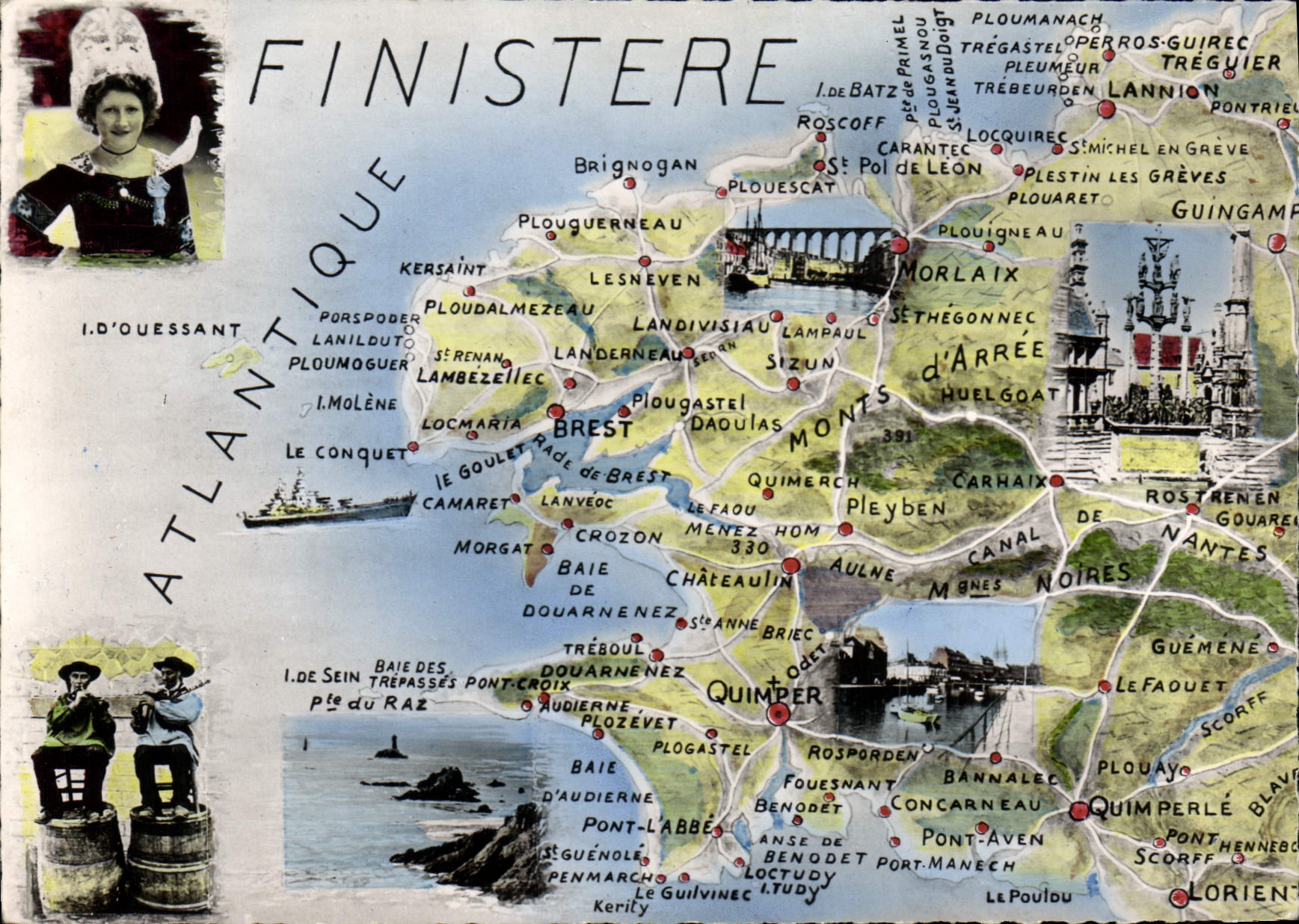 CPSM Plan Du Finistere