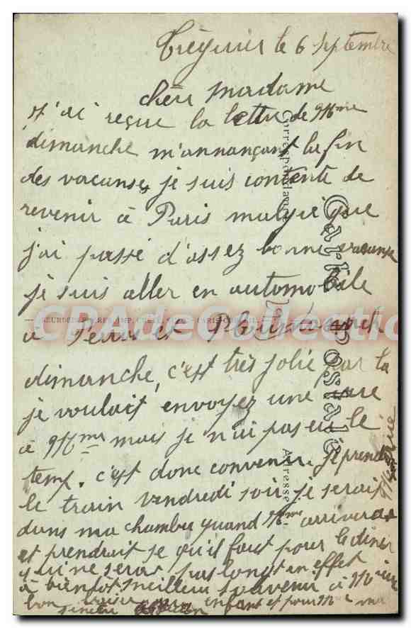 CPA Treguier Vue Generale De Plouguiel — Rückseite