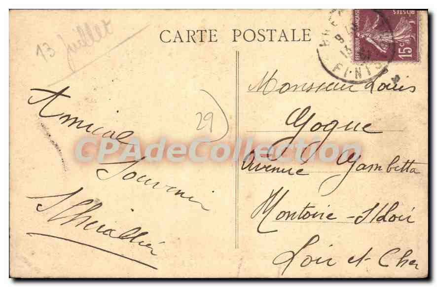 CPA Plougonvelin La Plage Du Trez Hir — Verso
