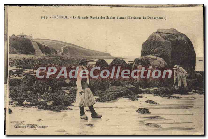 CPA Treboul La Grande Roche Des Sables Blancs