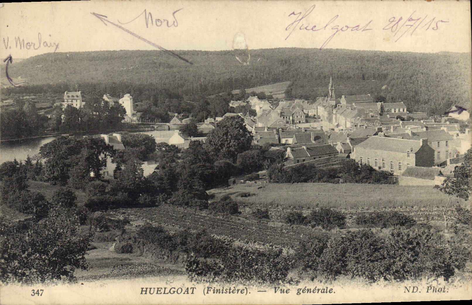 CPA Huelgoat Vue Generale