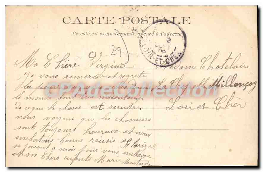 Saint-Thiégonéc (Finistère) — Ossuary and Calvary — Hachette et Cie, publisher — Back