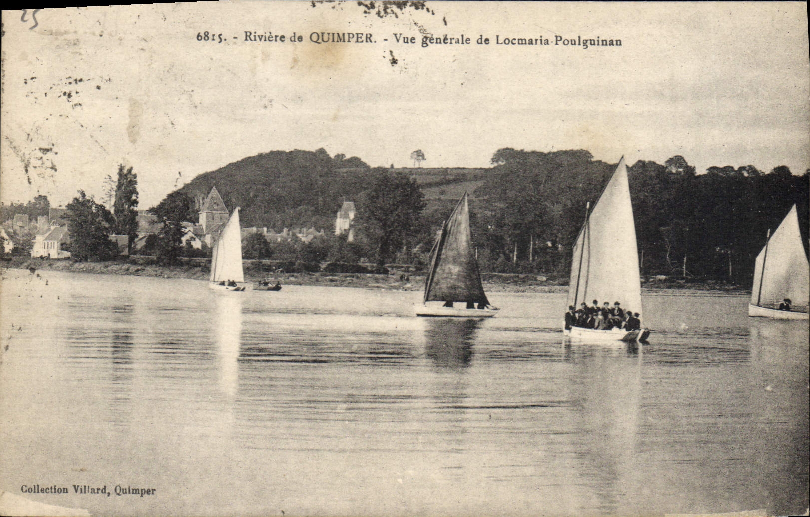 CPA Quimper Vue Generale De Locmaria Poulguinan