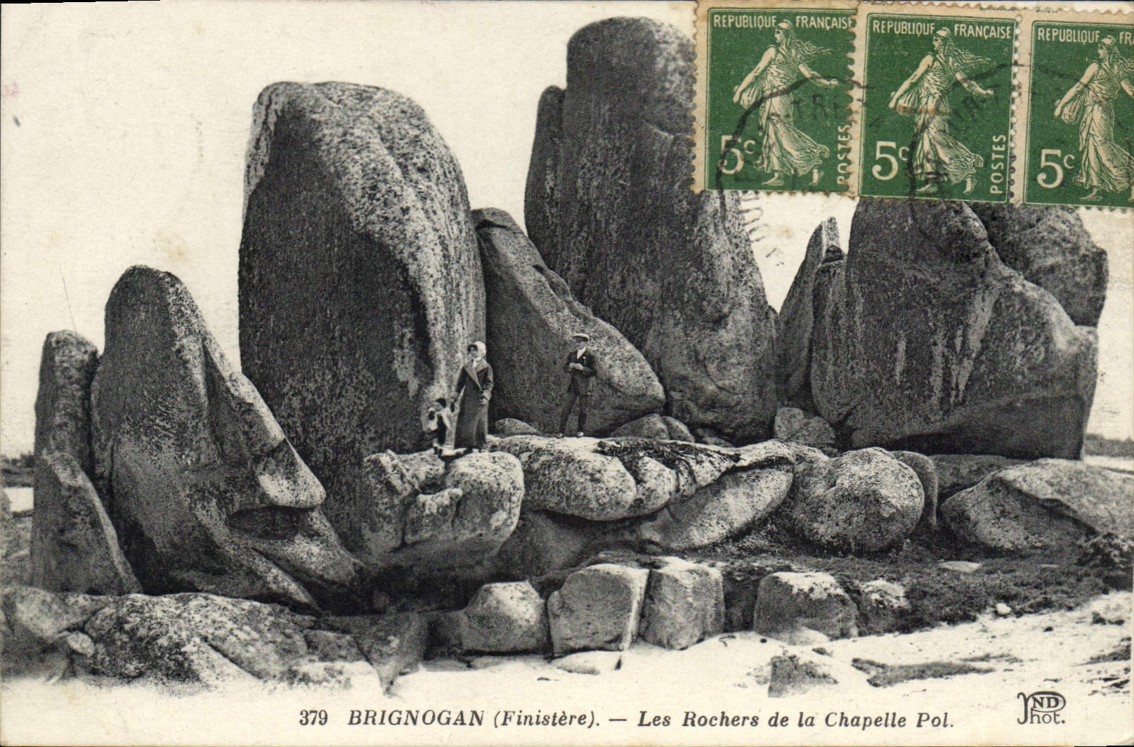 CPA Brignogan Les Rochers De La Chapelle Pol