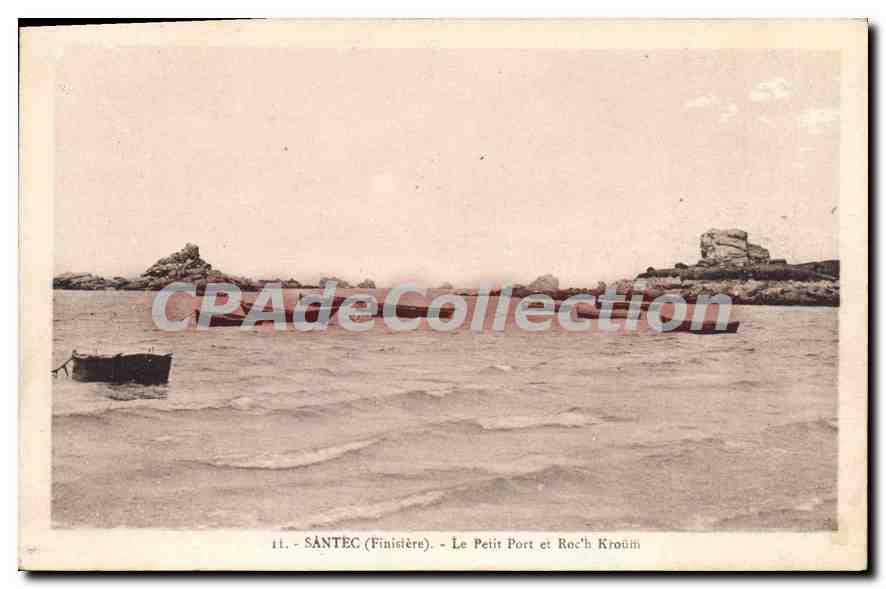 CPA Santec Le Petit Port Et Roc'h Kroum