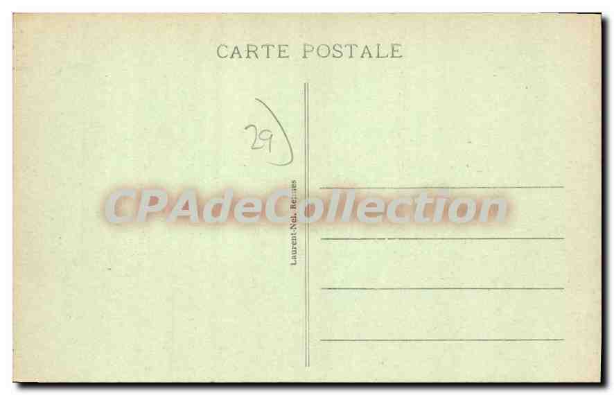 CPA Le Pouldu Un Coin De La Plage Des Grands Sables — Rückseite