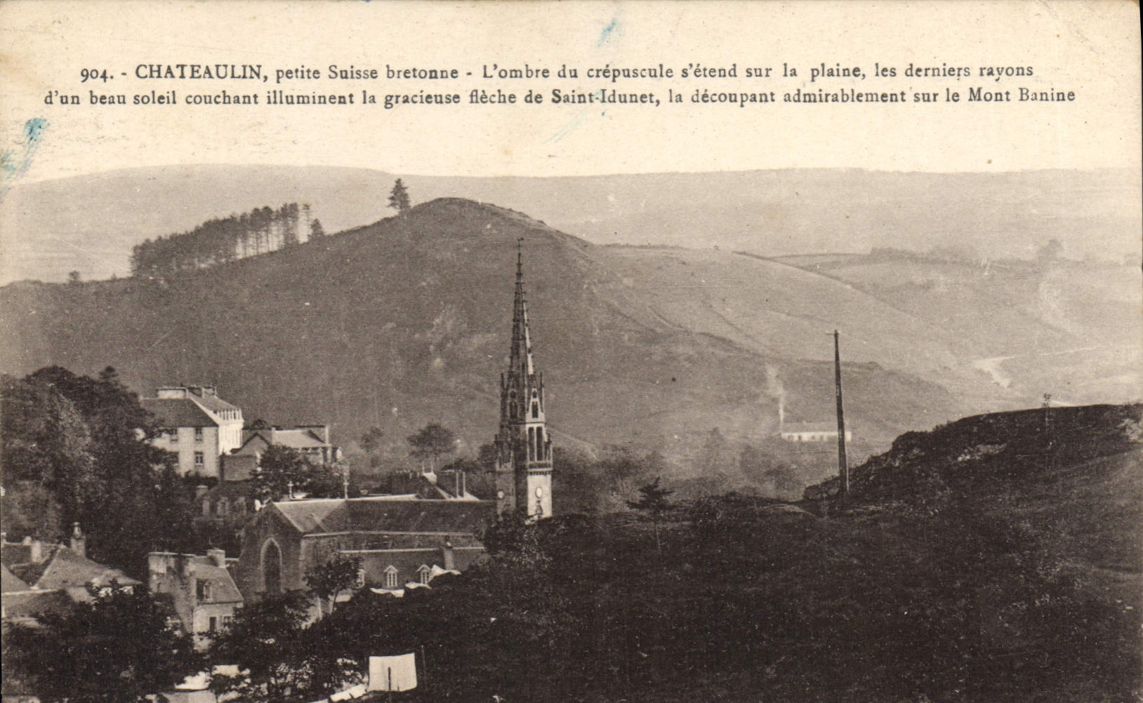 CPA Chateaulin Petite Suisse Bretonne saint Idunet mont Banine