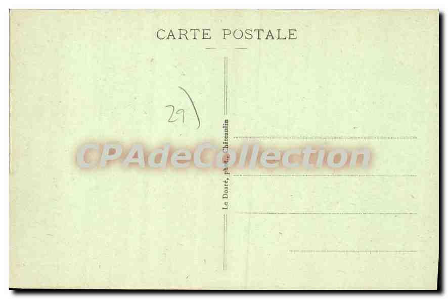 CPA Locronan Le Puits Banal De La Place — Verso