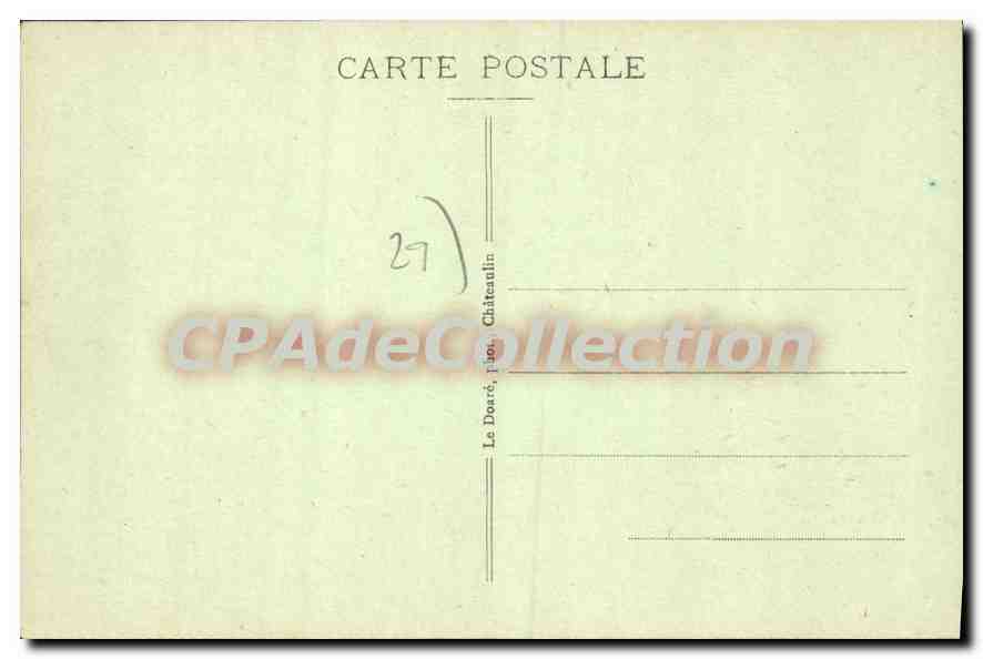CPA Locronan Grande Tromenie La Procession Quittant — Verso