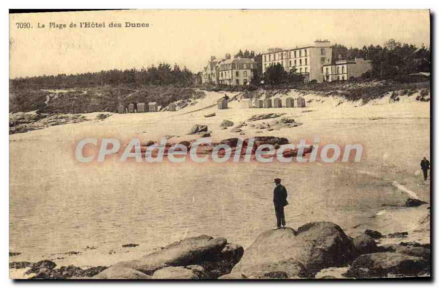 CPA La Plage De I'Hotel Des Dunes