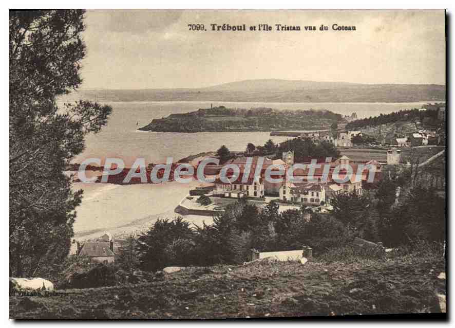 CPA Treboul Et I'Ile Tristan Vus Du Coteau