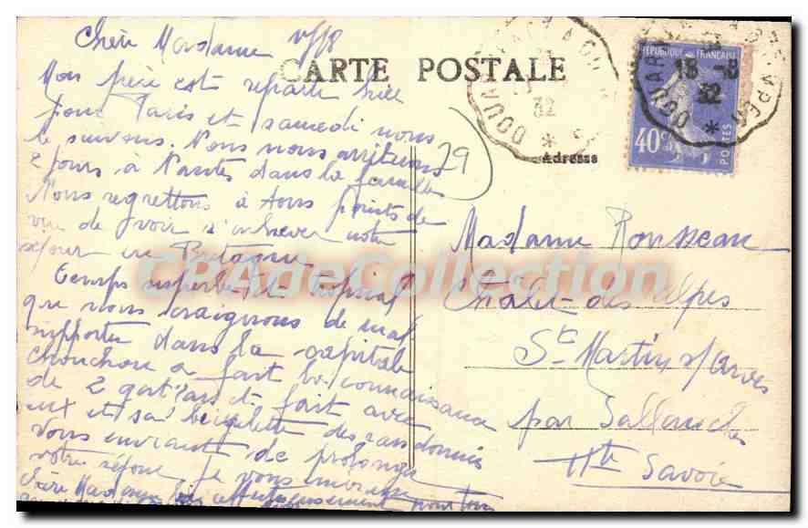 CPA Treboul Et I'Ile Tristan Vus Du Coteau — Rückseite