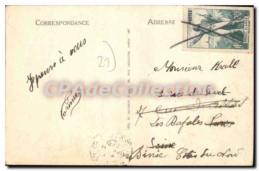 CPA Tregastel Primel Vue Generale De La Pointe — Rückseite