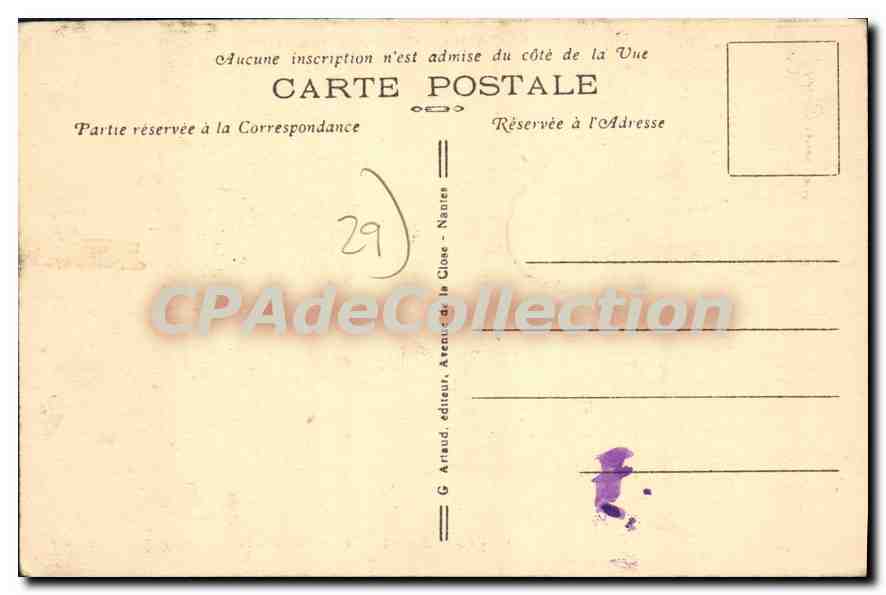 CPA Le Conquet La Pointe Des Renards Et Plage De Porthez — Rückseite