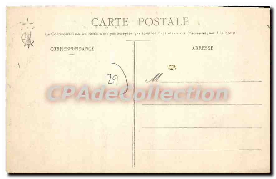 CPA Trevarez Pres Chateauneuf Du Faou De Kerjegu Facade Sud Et Jardin A La Francaise — Verso
