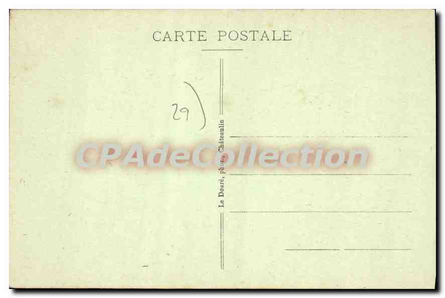 CPA Locronan L'Ancetre Au Porche De I'Eglise — Verso