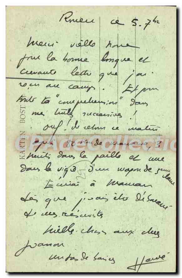 CPA Les Sabots De Noel autour des lits clos — Verso