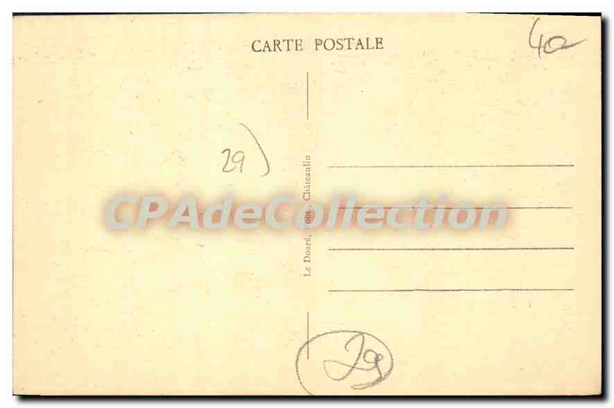 CPA Morgat Entree De La Cheminée Du Diable — Rückseite
