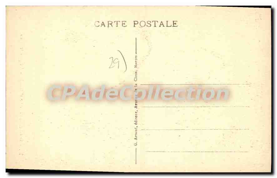 CPA St Guenole Penmarch L'Eglise St Nona — Rückseite