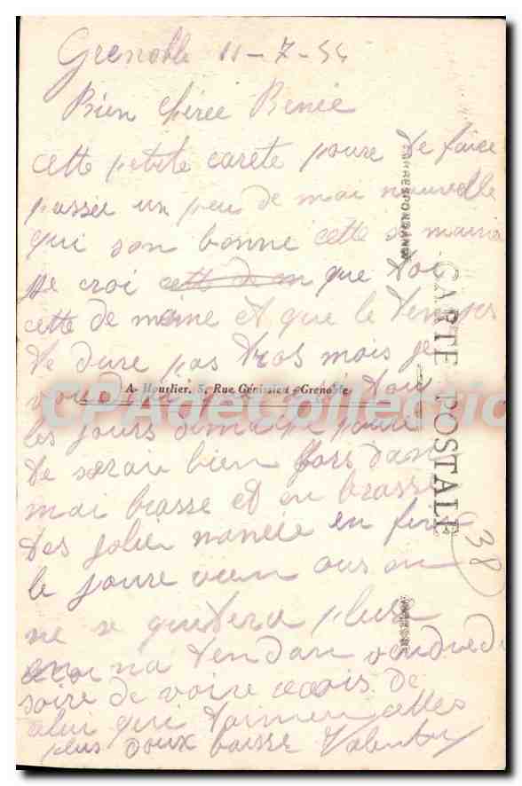 Grenoble - La Vedette Gauloise - Le Quai de la République et Ste-Marie d'En Haut — Verso