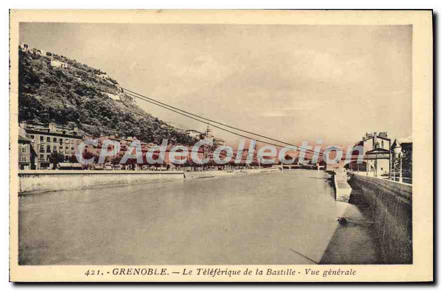 Grenoble — Der Seilbahn der Bastille — Allgemeiner Blick — Edition Maré, Grenoble