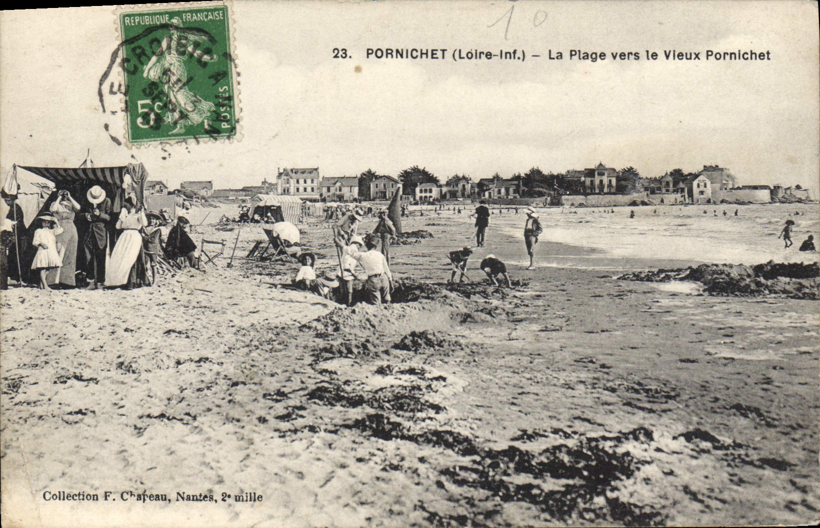CPA Pornichet La Plage Vers Le Vieux Pornichet
