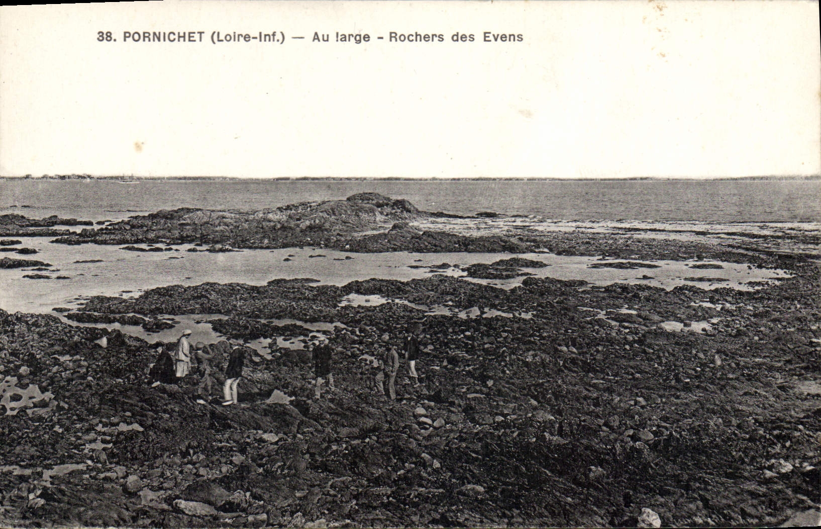 CPA Pornichet Au Plage Rochers Des Evens