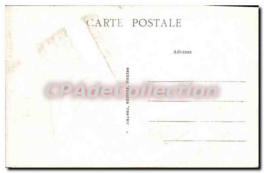CPA Pornichet Au Plage Rochers Des Evens — Rückseite