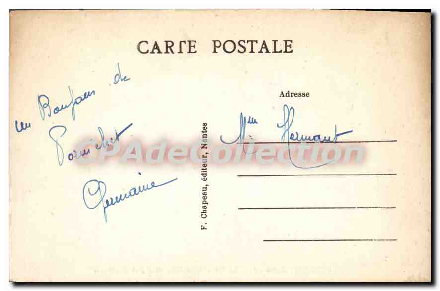 CPA Pornichet La Plage Et Le Boulevard Des Oceanides — Rückseite