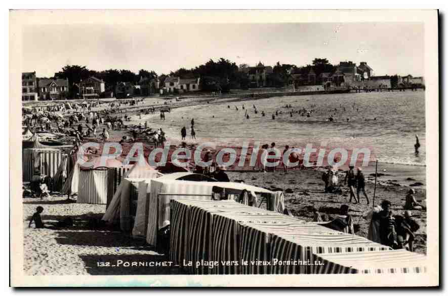 CPA Pornichet La Plage Vers Le Vieux Pornichet