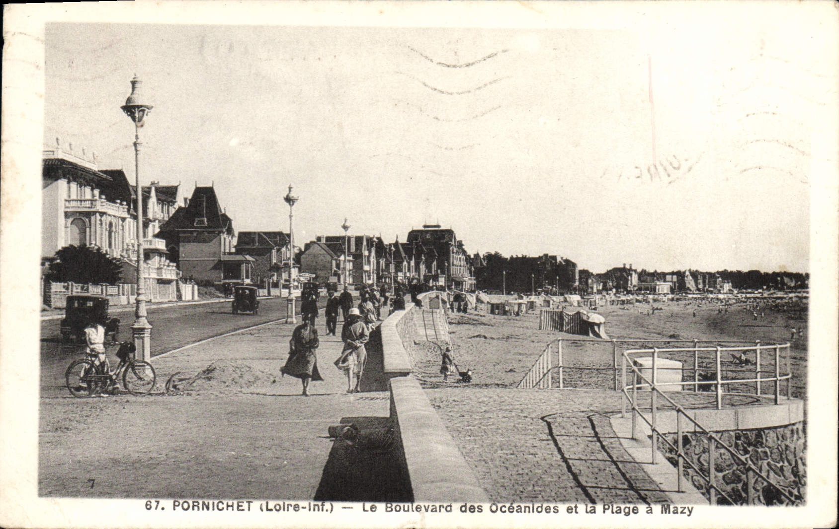 CPA Pornichet Le Boulevard Des Oceanides Et La Plage A Mazy