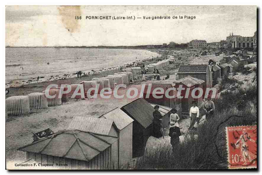 CPA Pornichet Vue Generale De La Plage