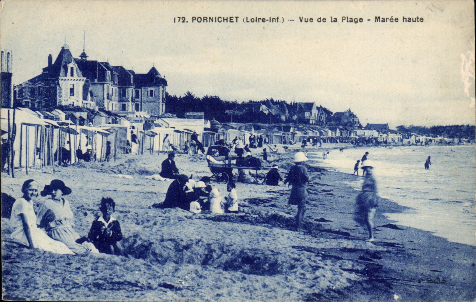 CPA Pornichet Vue De La Plage Maree Haute