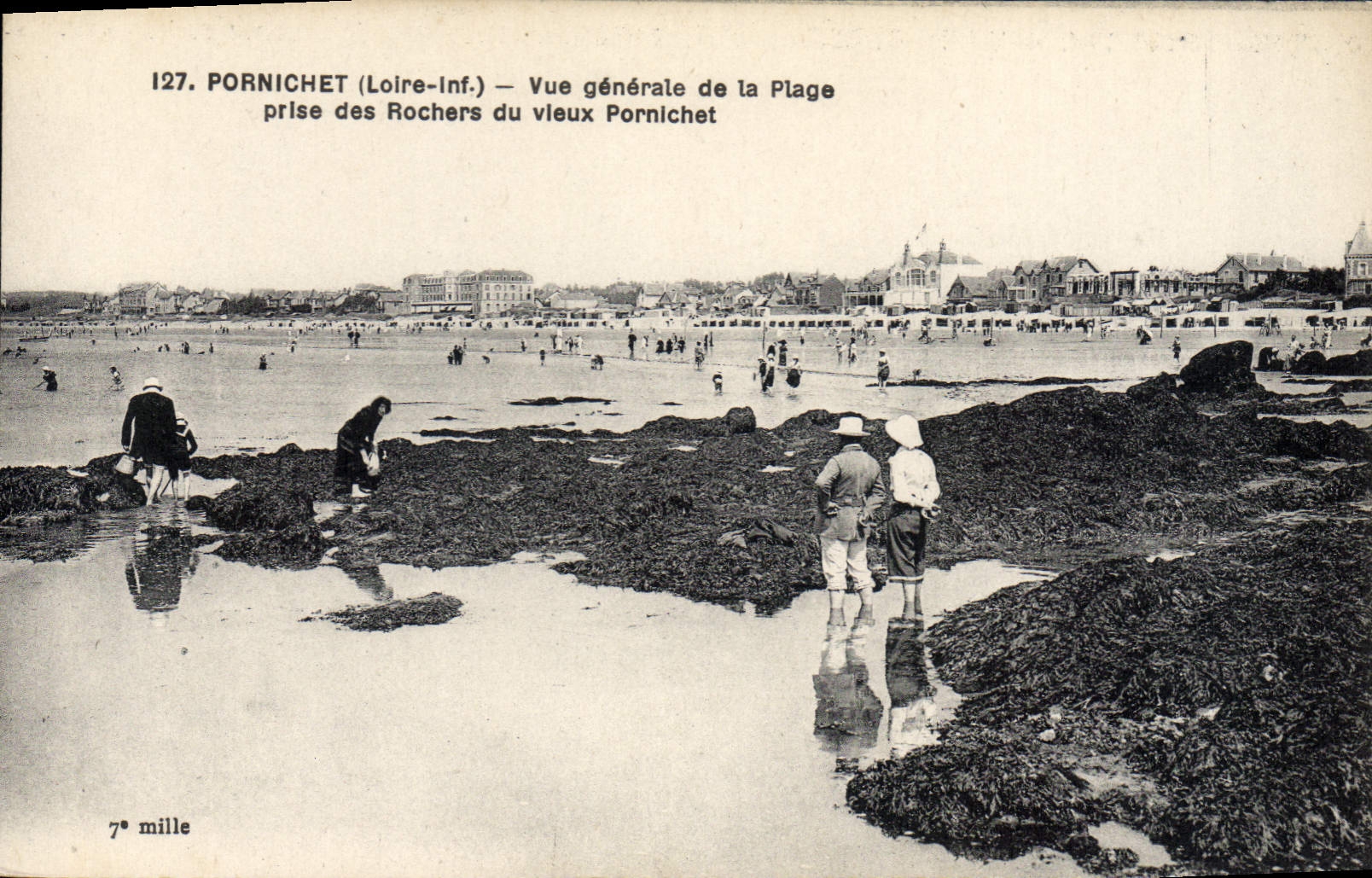 CPA Pornichet Vue Generale De La Plage Prise Des Rochers