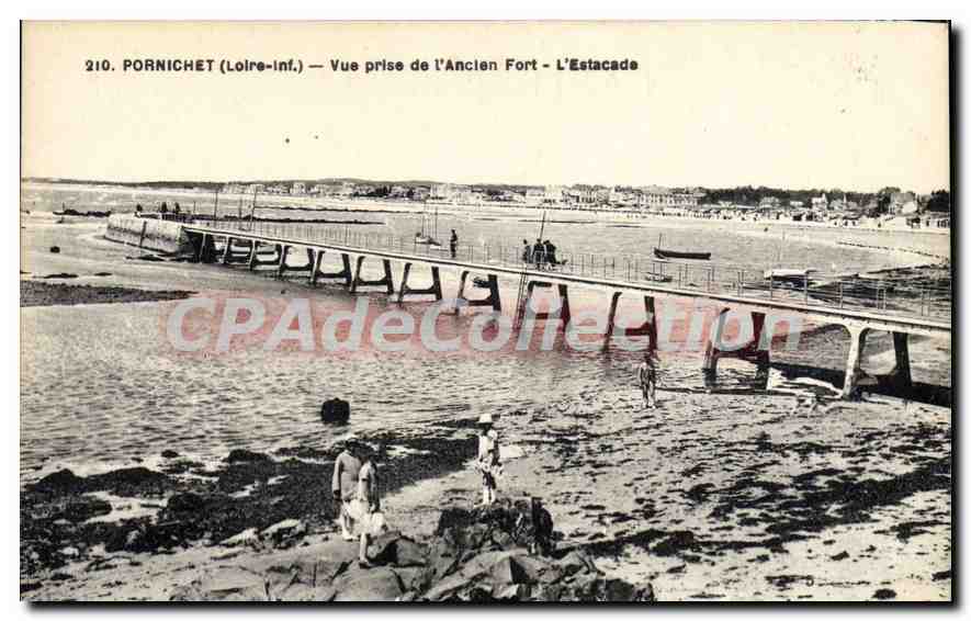 Pornichet (Loire-Inf.) — Vista tomada del Viejo Fuerte - L'Estacade — F. Chapeau, Nantes