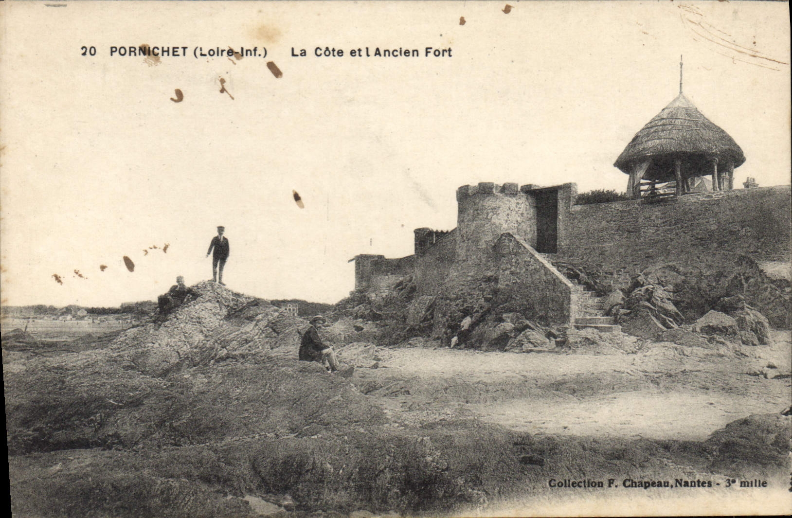 CPA Pornichet La Cote Et I'Ancien Fort