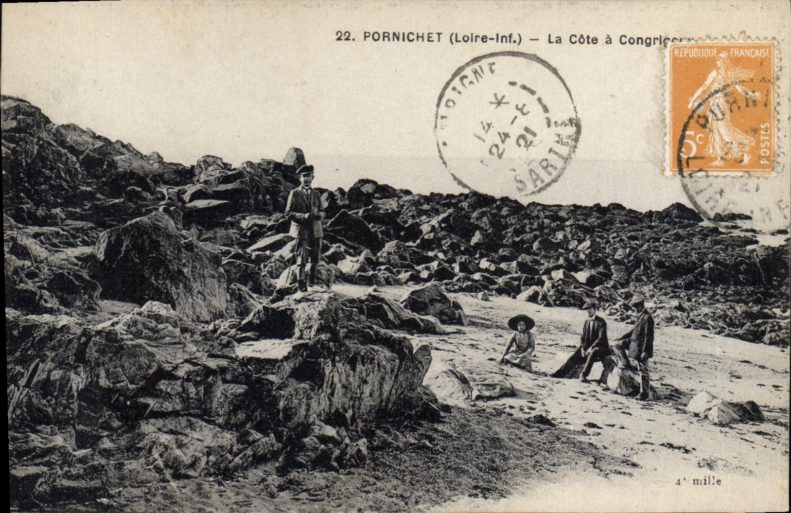 CPA Pornichet La Cote A Congrigoux