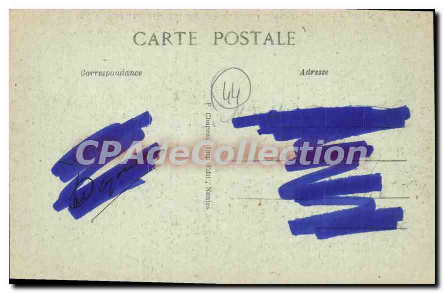 CPA Pornichet La Cote A Congrigoux — Rückseite