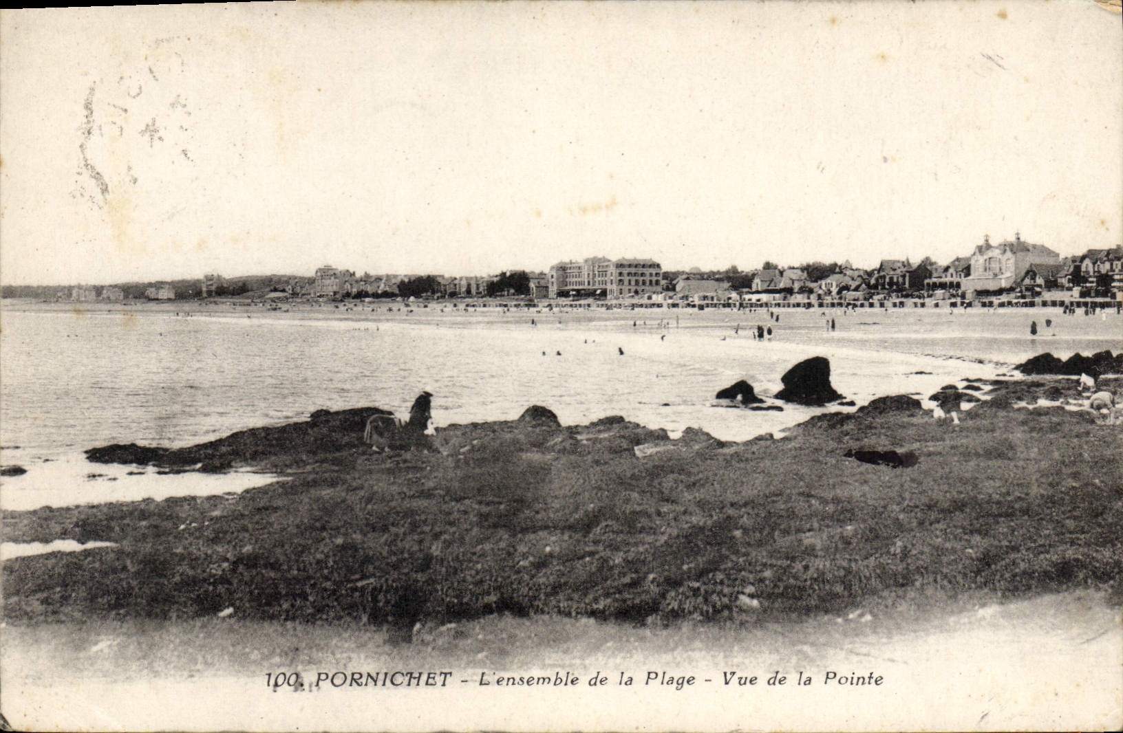 CPA Pornichet Lensemble De La Plage Vue De La Pointe