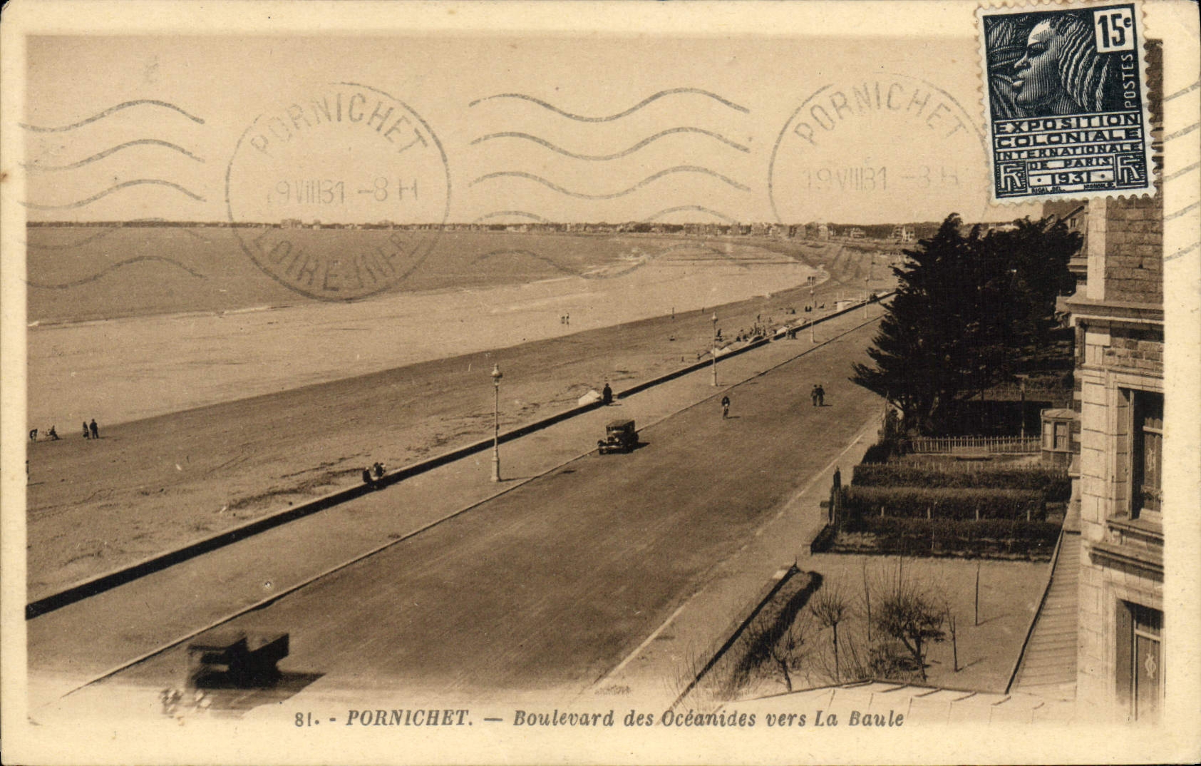 CPA Pornichet Boulevard Des Oceanides Vers La Baule